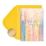 Watercolor 14-Count Blank Thank You Greeting Cards with Envelopes - Papyrus - Image 1